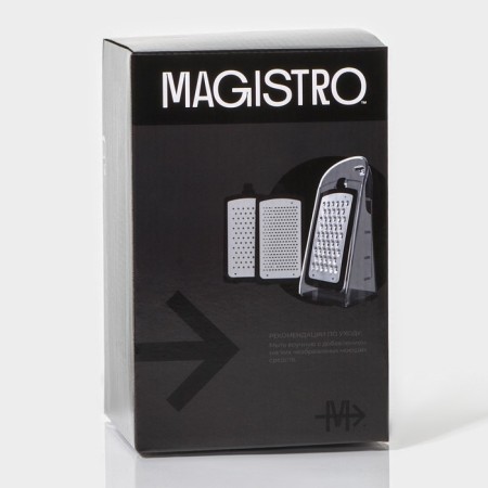 Grater kitchen Magistro Gretta, 3 blades included, anti -slip base-9