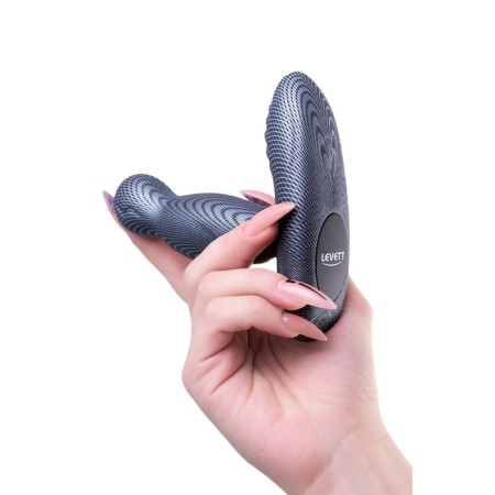 Prostate stimulator Levett Ancus, silicone, black color, 11 cm-10