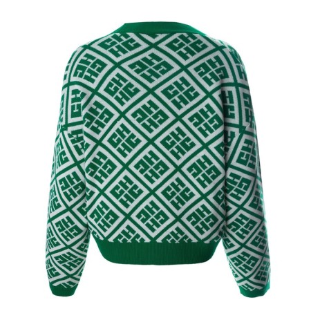Cardigan female, dark green color, one size (42-46)-9