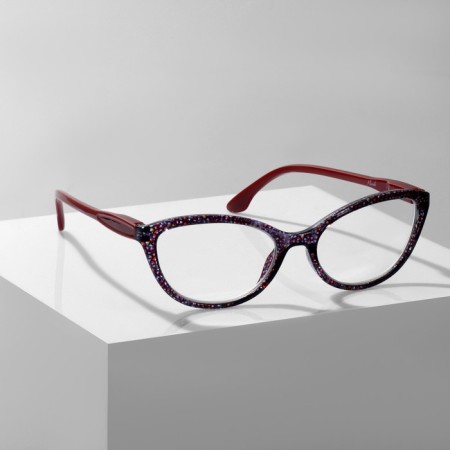 Ready glasses GA0045 (Color: C4 Red Print; Diopter: -3.5; Toning: No)