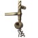 Domoterm electric heated towel rail "Vintage" P5, 500x950 mm, right, bronze