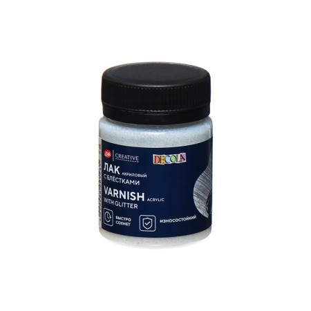 Acrylic varnish for decorating ZHK Decola, Glitter, 50 ml-2