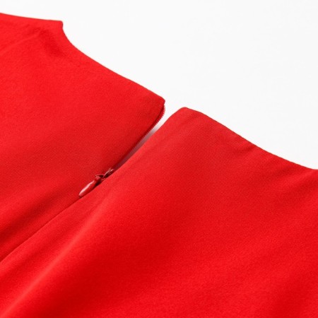 Women's dress Minaku: Silk pleasure color red, rr 48-12