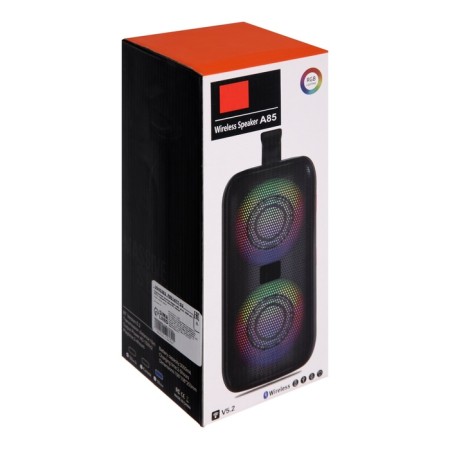Portable column A85, 20 W, 3000 mAh, BT5.2, backlight, micro sD, blue-6