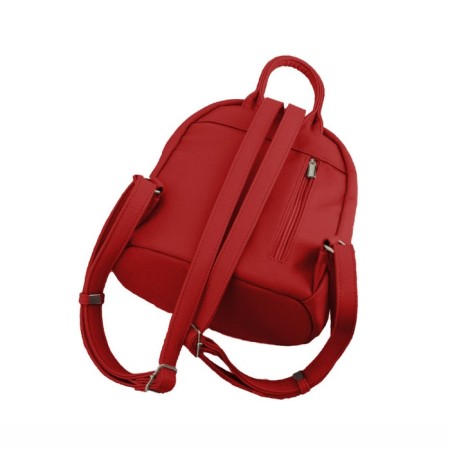 Bag-rugzak (B2829-77140) genuine leather, red, 1x340x10 cm-1