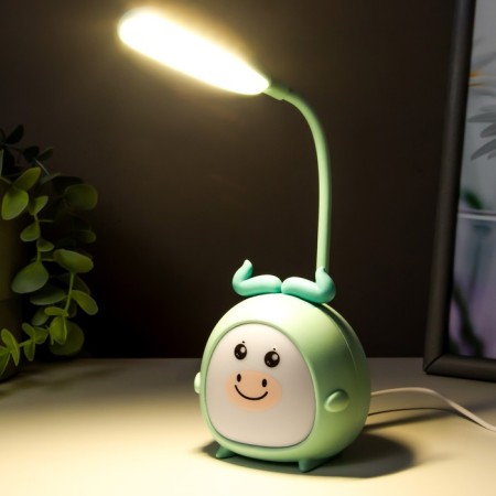 Hand lamp "Fairy -tale moose" LED 3W USB Blue 8.5x8x22 cm Risalux-4