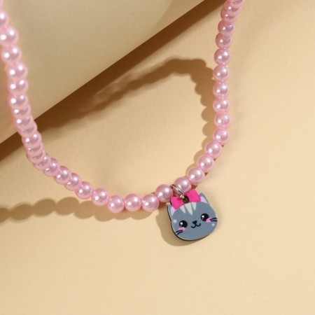 Kus jewelry set of beads and earrings clips-2