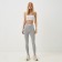 Female leggings Mist Old School size 44 (height 165), gray color