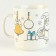 New Year's set for creativity. Mug for coloring "New Year's miracle" (partial filling)