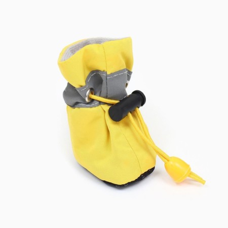 Dog boots "comfort" with weighting, set 4 pcs, size 3 (4, 5 x 3, 5 cm), yellow-1