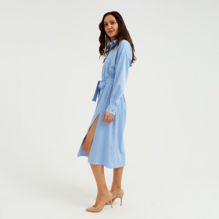Women's dress Minaku: Casual Collection, Blue Color, Size 46