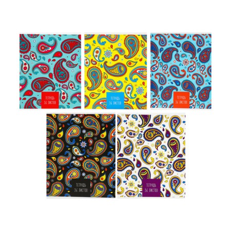 A set of notebooks of 5 pieces, 36 sheets in the Calligrata “Patterns” cage, covered cardboard, offset block-2