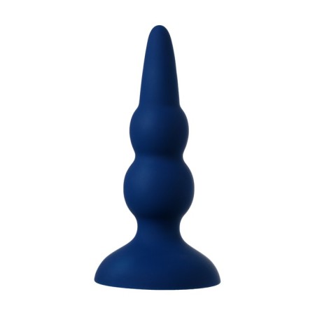 Anal vibro -string O’Play Prime with a remote control, silicone, blue color, 12 cm-2