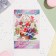 Postcard "Congratulations! Bright mood!" Flower basket, 12.5x19.5 cm
