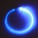 Collar - backlight ring, charging from USB, up to 70 cm, 3 glow modes, blue