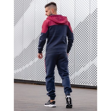 Sports costume men's ise, size 50, burgundy color, dark blue-8