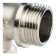 STOUT SFT-0016-000001, 1 ", external/internal thread, with emphasis, nickel. Brass