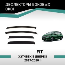 Defly window deflectors for Honda Fit (GP, GK), 2013-2020