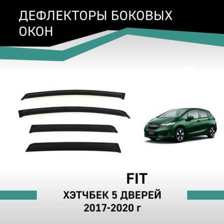 Defly window deflectors for Honda Fit (GP, GK), 2013-2020
