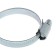 Glubdled zein English clamp, non-bloody carriage, diameter 32-50 mm, width 9 mm