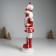 Polystone souvenir "Nutcracker in a red-white uniform, with a bait" 11x11.5x36.5 cm