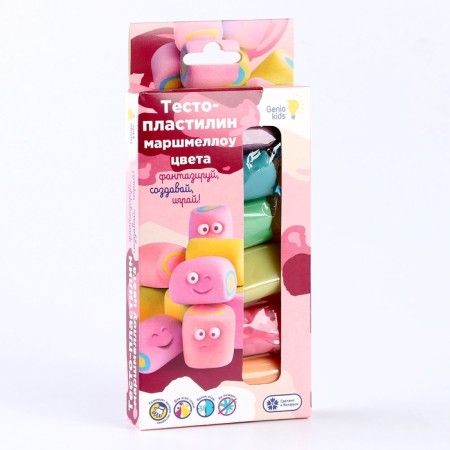 Test-plasticine, 6 colors, marshmallows-1