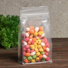 Zip-Lock PP package, with flat bottom, transparent 12 x 22 cm