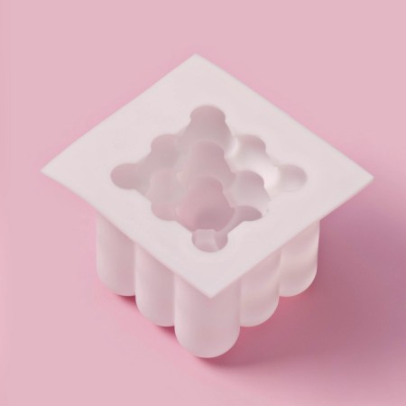 Mold Dolyana "Rafael", silicone, 5.5 × 5.5 × 6 cm, white color-2