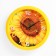 Wall watches, D-28 cm, interior, "sun flower", silent