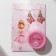 Kit for children 2 items: clips, glitter "butterflies", colored in gold