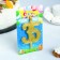 Candle for the cake figure "Jubilee" 35, gold, 9.7 cm,