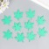 Foamiran's blank "List of maple", 5x5cm, 10pcs set, green