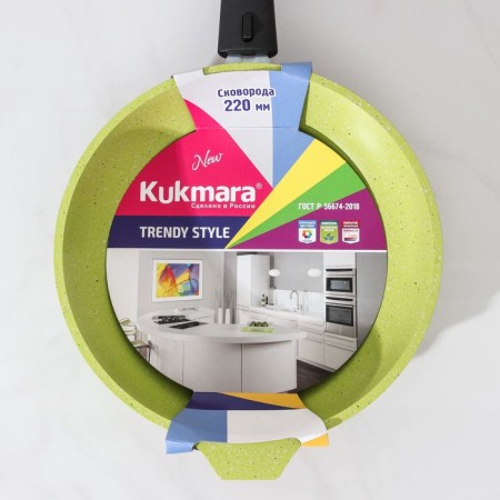 Trendy Style pan, d = 22 cm, removable handle, anti -stick coating, green color-8