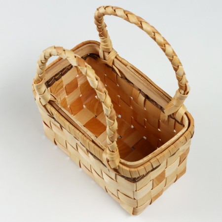 Wicker basket, 18 x 10 x 11.5/23 cm, sequoia-3