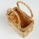Wicker basket, 18 x 10 x 11.5/23 cm, sequoia