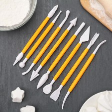 A set of devices for modeling confectionery jewelry of a share, 8 pcs, color mix