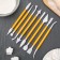 A set of devices for modeling confectionery jewelry of a share, 8 pcs, color mix