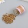 Round 6/0 beads in the bottle "Golden" 2x20 g set 2 pcs