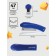 Stapler No. 10 to 12 sheets, Brauberg Einkommen, plastic case, built -in anti -stepler, blue