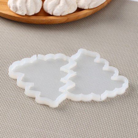 Silicone Mold for candy and chocolate "Christmas tree", 12 × 9 × 0.8 cm, h = 8 cm, the color is transparent-2