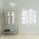 Interior stickers "honeycomb", mirror, wall decor, set 12 pcs, 16 x 18 cm