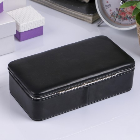 Casket to the leatherette for jewelry "Mini" black 5.6x18.2x10.2 cm-4