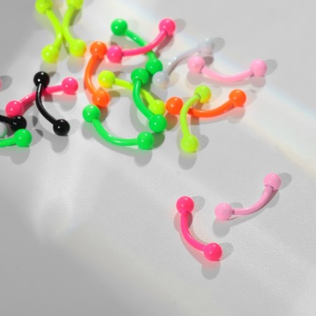 Piercing in the eyebrow "Balls" Duo, l = 0.8 cm, color mix (packing 20 pcs.)