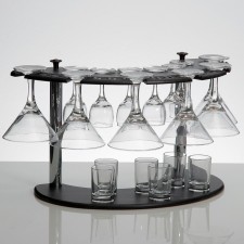 Mini-bar 18 objects: Martini 190 ml + glass 55 ml + pile 50 ml