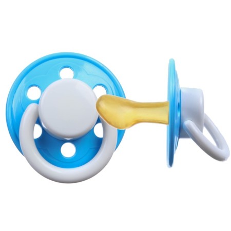 Orthodontic dummy nipple, latex, 0 months old, Mix color-9
