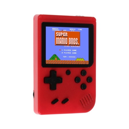 Game console 400 in 1, AV cable, 8 bits, red-1
