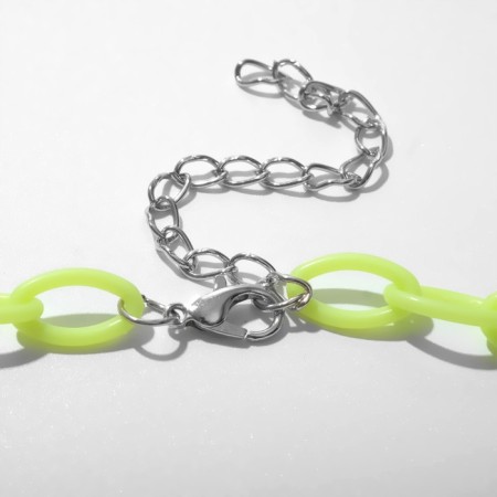 Smiley pendant, lightning color, 48 cm-2