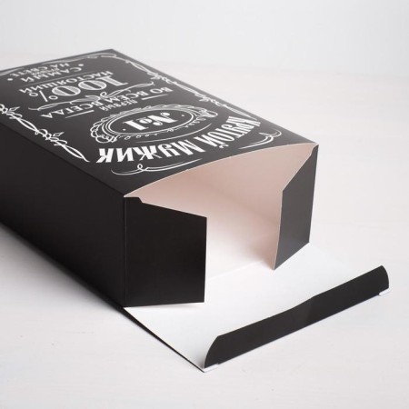 Gift folding box, packaging, “Cool man”, 16 x 23 x 7.5 cm-3