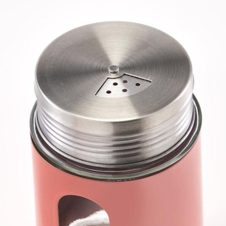 Special container, 7 × 11.5 cm, glass/metal, coral-2