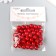 Set of beads "needlework" plastic, diameter 10 mm, 25 g, scarlet